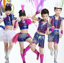 【スーパーSALE先着10名:300円Offクーポン】女の子 男の子ラテン 演出 体操 発表会 ダンス衣装 キッズジュニア 子供ドレスワンピース花柄ふわふわシャ...