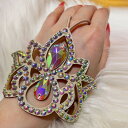 【早い者勝ち★先着10名:300円Offクーポン】ベリーダンス衣装 手 アクセサリー 手用 ストーンブレスレット ハンドアクセサリー ダンス 舞台 競技ダンス ...