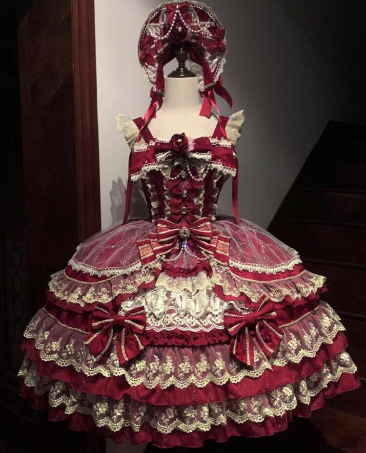 LOLITA ロリータ メイド服 ワンピースJSK OP ゴスロリ コスプレ コスチューム 文化祭 学園祭 衣装 仮装..