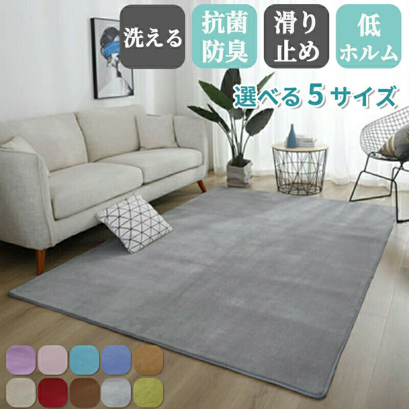 10帖用（352 cm×440 cm） - ラグ ラグマット 洗える キルトラグ 絨毯 北欧 韓国 抗菌 防臭 低ホルム おしゃれ カーペット0.5畳 1畳 1.5畳 2畳 3畳 正方形 長方形 子供 家族 リビング 滑り止め 床保護 防音 コーラルフリース ラグ オールシーズン