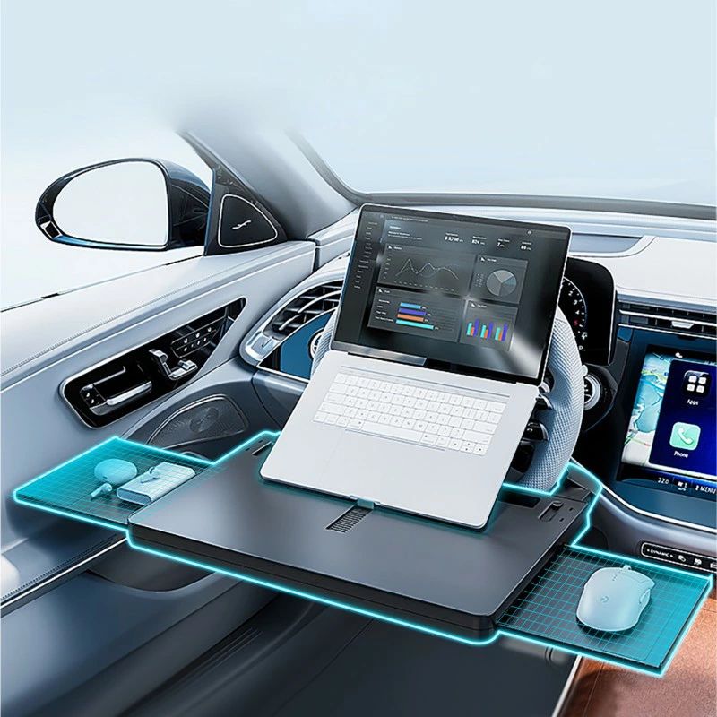 360度回転 テーブル 耐久耐水性 運転席より安定した テーブル 車 車 取り付けが簡単 ハンドルテーブル パソコン作業車載用テーブル 拡張性がある 車 食事タブレット 車内パソコンテーブル デスク仕事