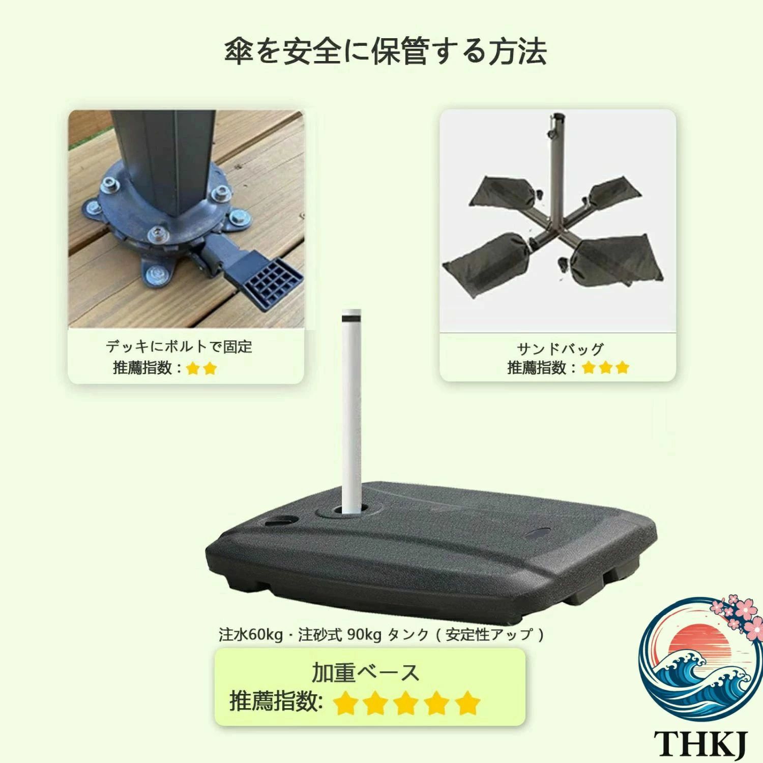 日よけ傘 長方形 UVカット撥水 頑丈アルミフレーム 屋外・ビーチ・カフェ対応 大型...