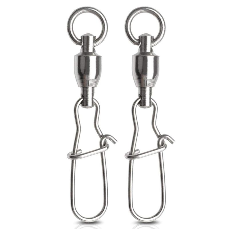 QISHUO 高強度 釣り ボールベアリング スイベル 青物 ルアー サルカン スナップ エギング アジング エギ バス タコ クイックスナップ つり