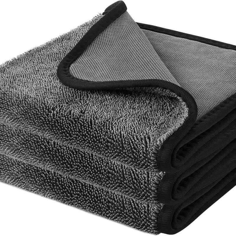 超吸水 洗車タオル 2枚入り 吸水タオル 大判 マイクロファイバークロス ふきあげ 車洗車用品 イッツウ..
