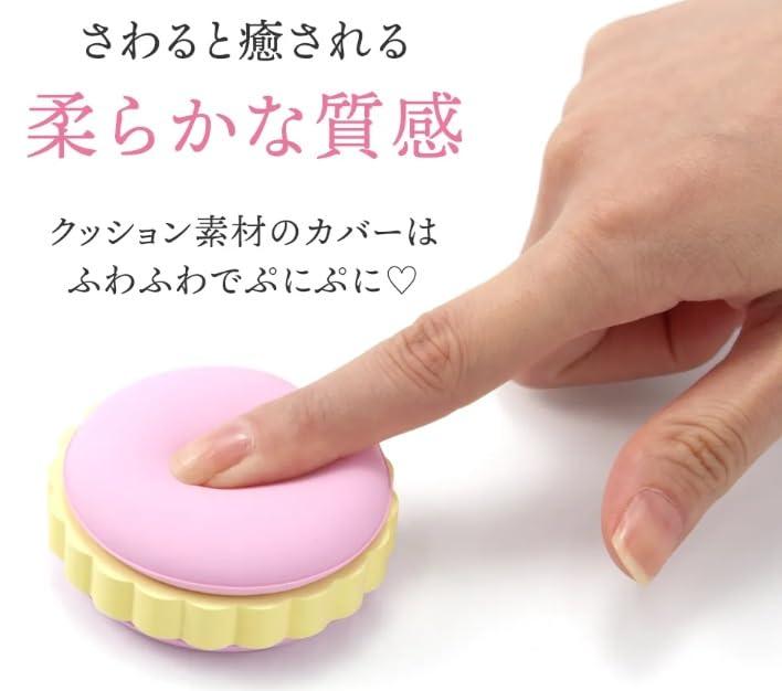 【色指定不可】MofuMofu CORGI マカロン型付箋 ぷにぷにラバー カバー付き 付箋 約80枚 コーギー 犬好き 文房具 かわいい 文具 ギフト ふせん メモ 60mm コンパクト kurashiserekuto-10172734 暮らしセレクト サンプル画像2
