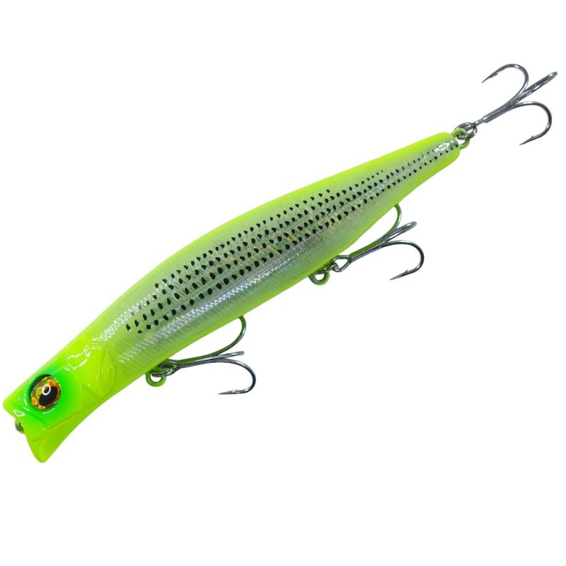 momoルアー シーバス ルアー 影武者 KAGEMUSHA カゲムシャ 124F PLUS 22g BKKハイグレードフック装備 フローティング (UV-Wチャートコノシロ)(3)