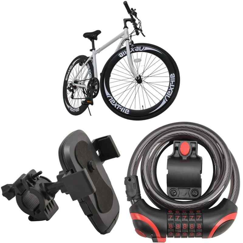 NEXTYLE(ネクスタイル) CNX-7006 クロスバイク 自転車 700C 7段変速 ディープリム ブラック ホワイト