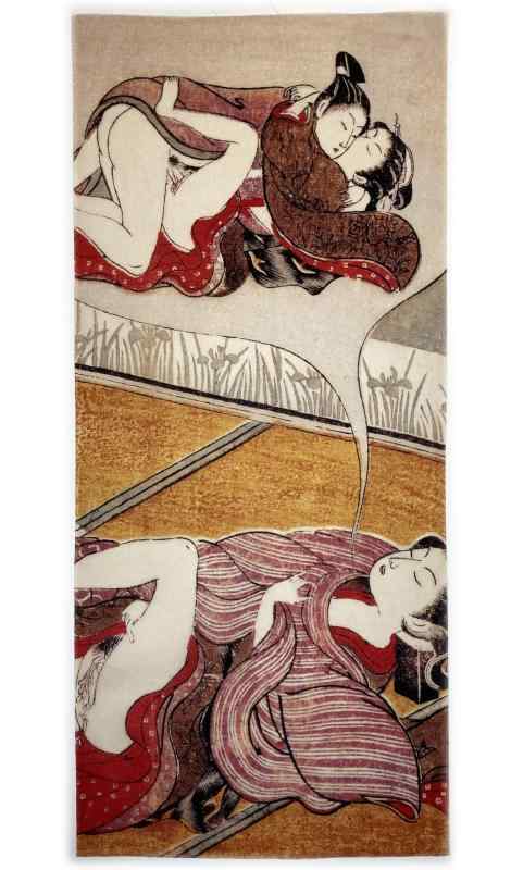 古今東西 浮世絵 春画 手ぬぐい 鈴木春信 妄想