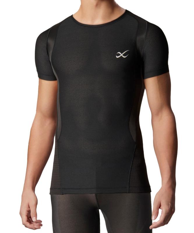 CW-X(シーダブリューエックス/ワコール) 機能性トップス【MEN】 コンプレッションウェア 【JYURYU TOP】 メッシュ 半袖 肩が動かしやすくなる ゴルフ 球技 マラソン JAO395メンズジュウリュウトップ(メッシュタイプ)ラウンドネック(半袖)サポート部位:肩甲骨、広背筋、腹斜筋機能性:吸汗速乾・UVカット・ストレッチ・抗菌防臭大穴メッシュ構造の部分にはUVカット機能はありません。