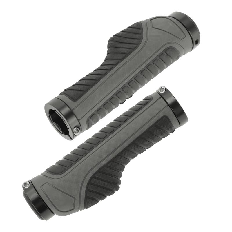 BULLSPANN 1ペア 自転車ハンドルバーグリップ 滑り止め 人間工学設計 自転車グリップ アルミ合金ロック..