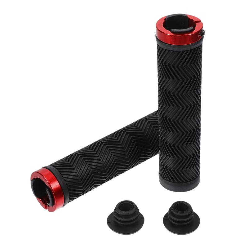 BULLSPANN 1セット 自転車ハンドルバーグリップ 滑り止め 人間工学設計 自転車グリップ ロックオンハン..