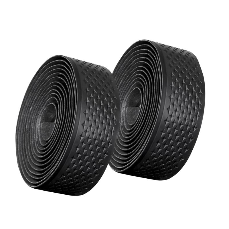 GORIX(ゴリックス)バーテープ ロードバイク 黒 自転車 厚手 2.6mm グラベル 衝撃吸収 ハンドルグリップ バーテープ交換 ロードバイクカスタマイズ (Active)