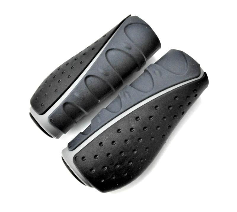 FORCE(フォース) 自転車用 フラットグリップ ブラック/グレー