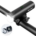 HLOMOM 自転車ライト ロードバイクライト USB充電式 フロントライト400/1200/1500ルーメン 自転車ヘッドライト 長時間持つ 5つ調光モード 高輝度 防水 防振 防眩機能 懐中電灯兼用 停電対応 地震(4)