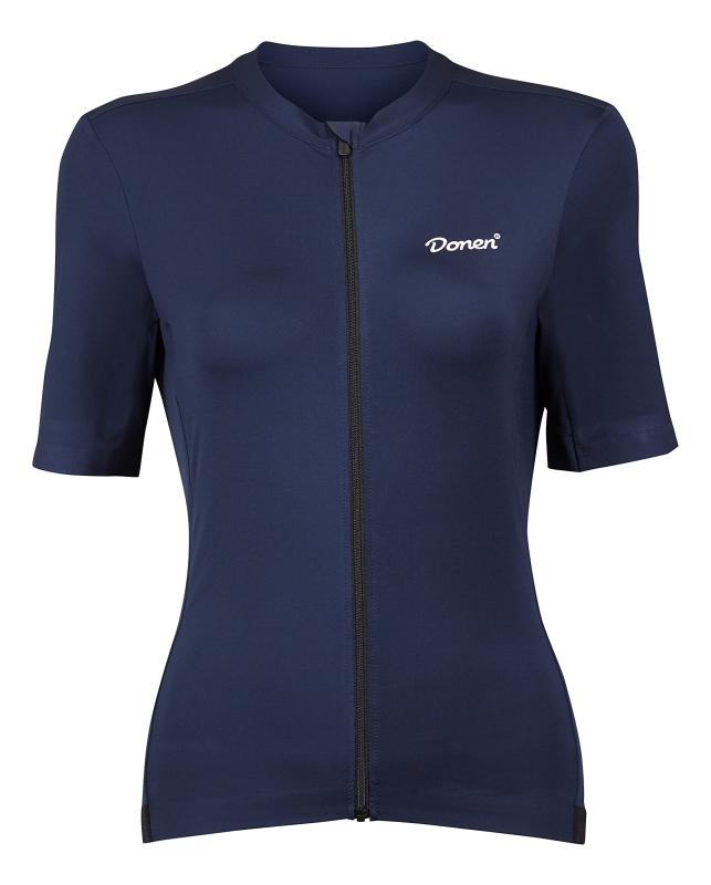 [ドネン サイクル] 半袖ジャージ レディースショートスリーブジャージジャージ ネイビー