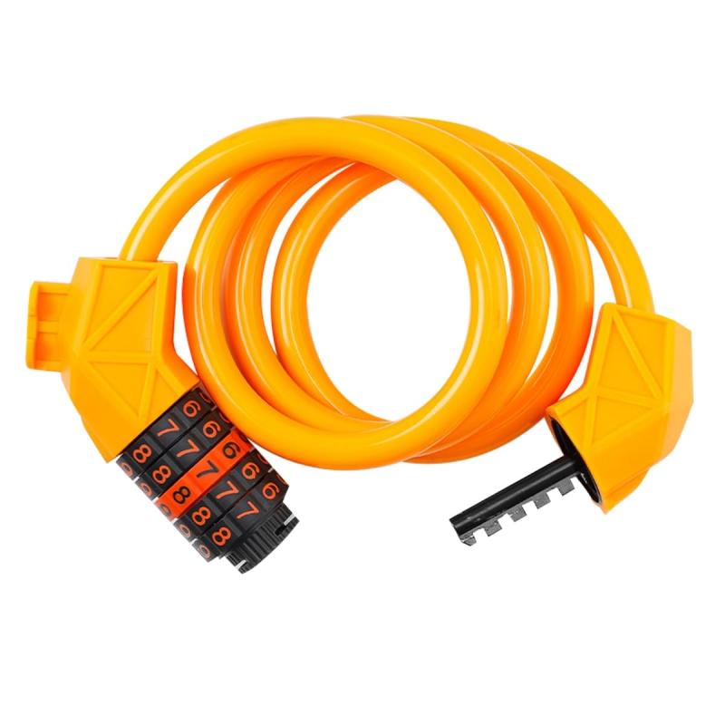 ワイヤーロック 極太 自転車 鍵 バイク ダイヤル ロック錠 サイクル 防犯 盗難防止 原付 5桁式 セキュリティカギ 取付簡単 ケーブル ブラケット付