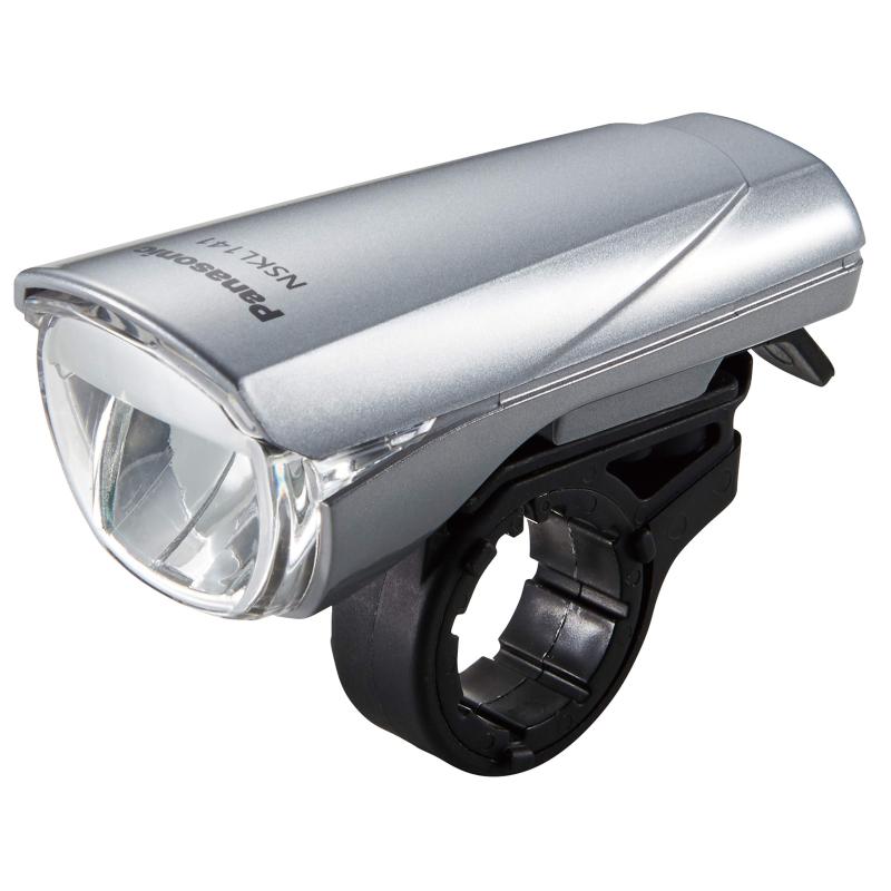 乐天商城 - パナソニック(Panasonic) 自転車用ヘッドライト LEDスポーツライト 乾電池式 1000cd シルバー/ブラック/ホワイト 取付対応径22mm~32mm 対向車にまぶしくない NSKL141