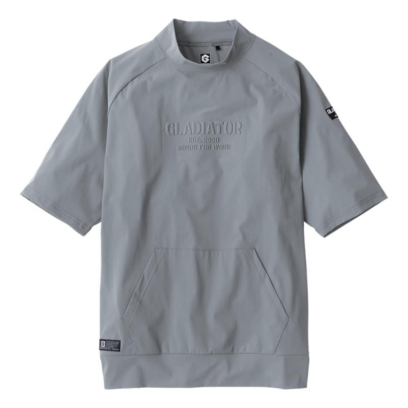 [CO-COS] G-7527 冷感ストレッチ モックネック半袖シャツ