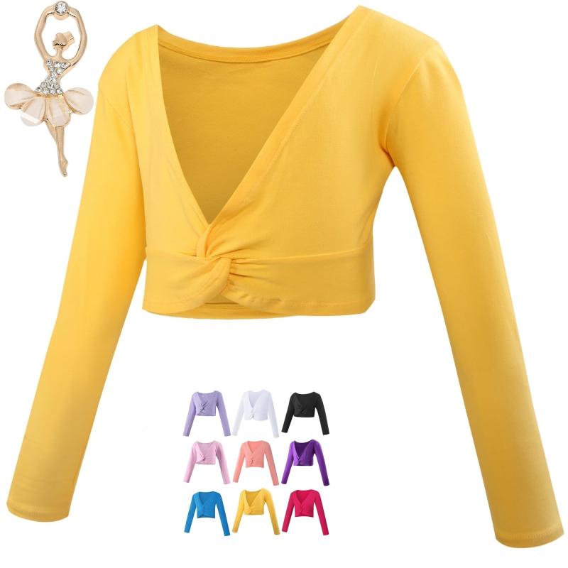 【Aigoda】バレエ ボレロ 子供 キッズ ウォームアップ 棉 カシュクール 上着 ジュニア 大人 カーディガン バレエ用品