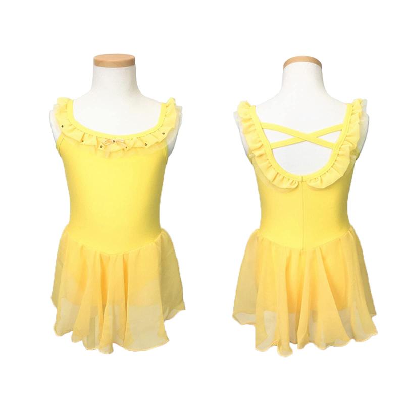 [イーバレリーナ] シャーベットシフォンバレエレオタード ジュニア＆子供用