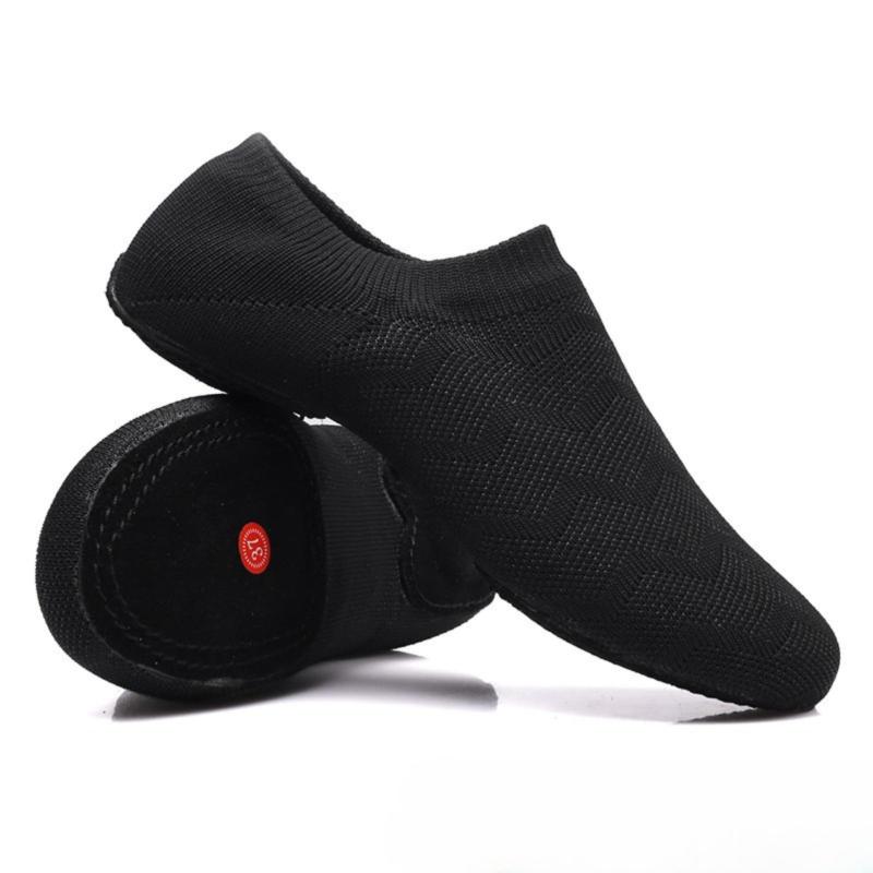 [ドナリー] 室内用 ジャズダンスシューズ レディース 通気性 スエードソール 軽量 静音 スリッポン 練..