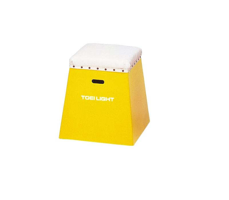 TOEI LIGHT(トーエイライト) 入門用跳び箱50 黄 下部45cm(上部36cm角)×高さ50cm 一体式 保育・幼児・小..