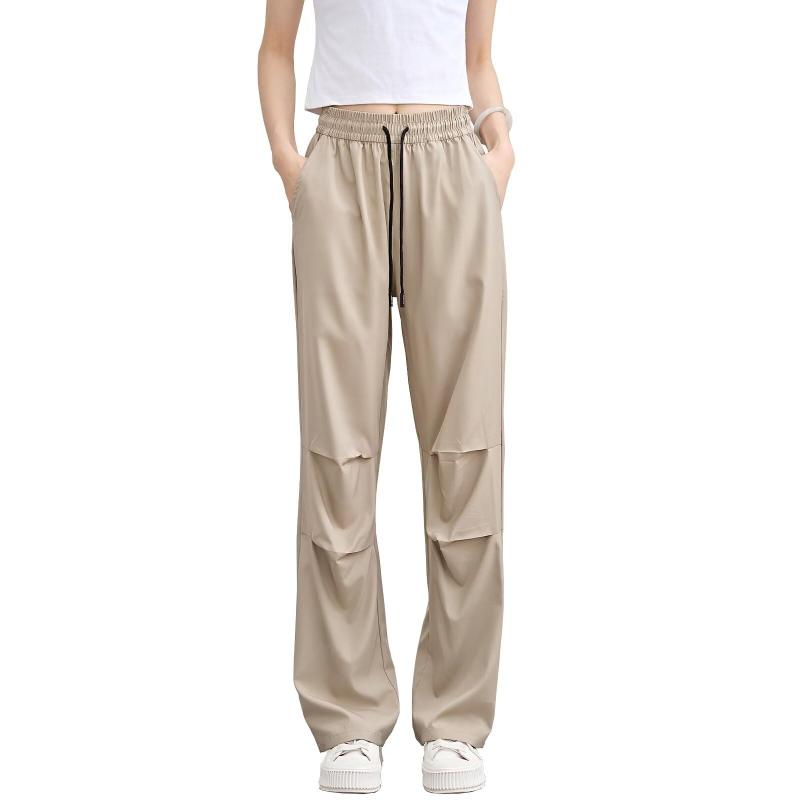 [Running sheep] ワイドパンツ レディース ジャージ 下 ロングパンツ パラジュートズボン フィットネス..