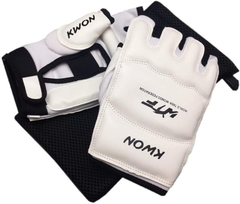 KWON 総合格闘技用 オープンフィンガーグローブ 子供用 大人 ジュニア キッズ 黒 練習用 収納袋付き (..