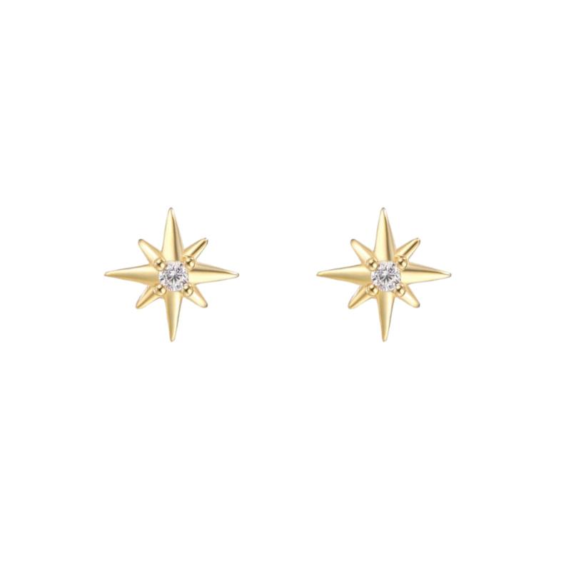 Moonstan ピアス レディース 人気 金属アレルギー対応 スタッドピアス ゴールド シルバー s999 つけっぱなし 太陽モチーフ キラキラ 小ぶり 可愛いの商品画像 2