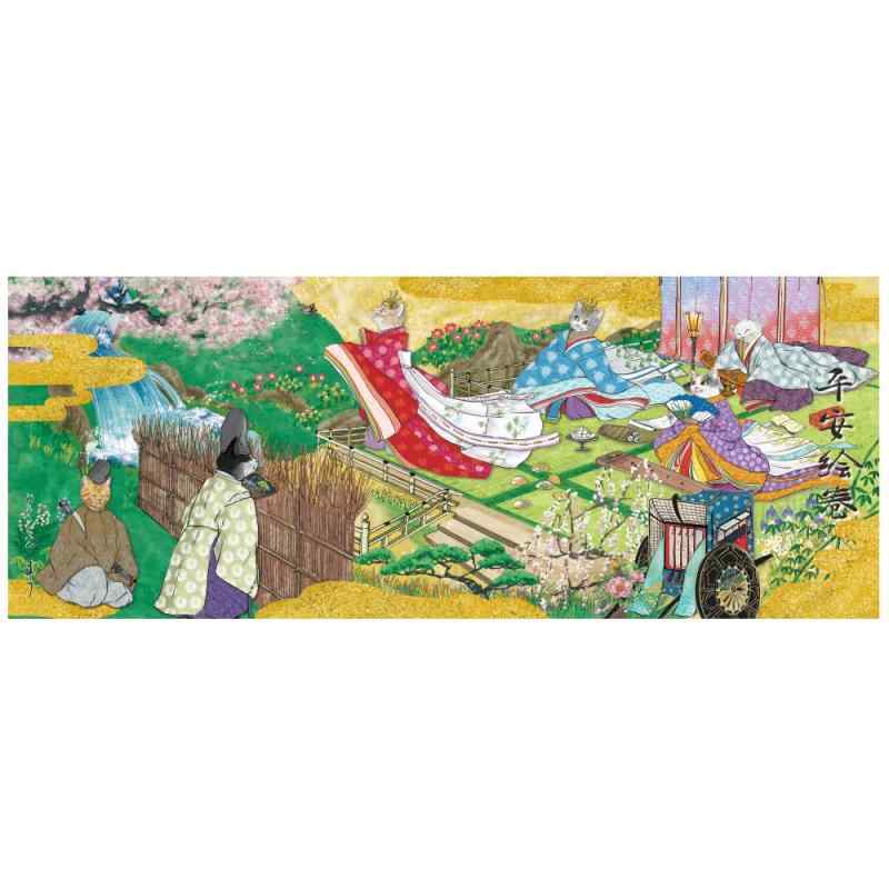 乐天商城 - 今昔猫シリーズ 手ぬぐい 日本製 猫 舞妓 歌舞伎 火消 東海道 花魁道中 オリジナル