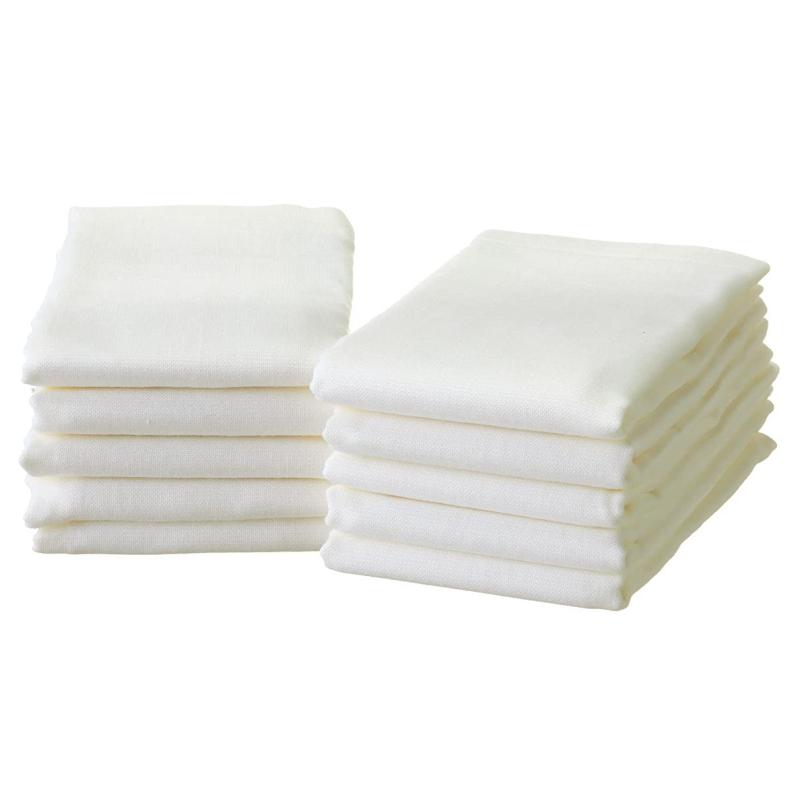 Face Towel - Terry Labo 2重ガーゼ フェイス 10枚セット フェイスタオル 日本製 泉州タオル（約35×84cm）