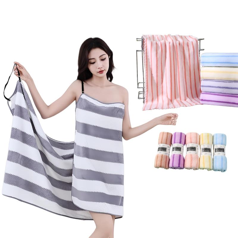 「Cirker」6点セット バスタオル、ビーチドレス、サスペンダー、プールバスローブ、のある水着カバーアップとして着用できるファッショナブルな水着ドレス，パッケージ5枚吸収性と速乾性