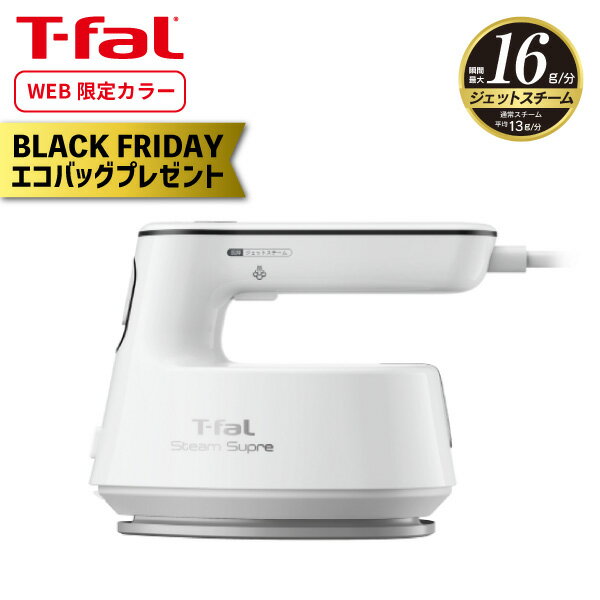 【エコバッグプレゼント】ティファール スチームシュプレ ブラック DV4050J0 WEB 限定カラー 衣類スチ..