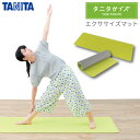 タニタ タニタサイズ エクササイズマット TS-961-GRヨガ マット 6mm厚 ピラティス ストレッチ