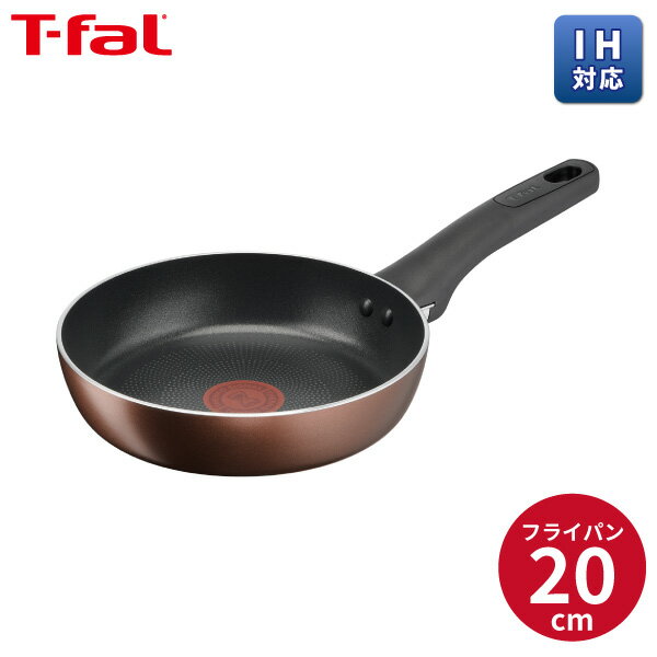 フライパン ティファール フライパン ih ガス火IHチタン・エクセレンス モカ 20cm G17202 ih対応 調理 T-fal t-fal T-FAL tfal Tfal