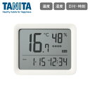 タニタ コンディションセンサー アイボリー TC-421-IVTANITA 室温計 湿度計 日付 曜日 時計 アラーム 室内 環境 暑さ指数 乾燥指数 熱中症 乾燥 フック スタンド
