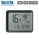 タニタ コンディションセンサー ダークグレー TC-421-DGTANITA 室温計 湿度計 日付 曜日 時計 アラーム 室内 環境 暑さ指数 乾燥指数 熱中症 乾燥 フック ス