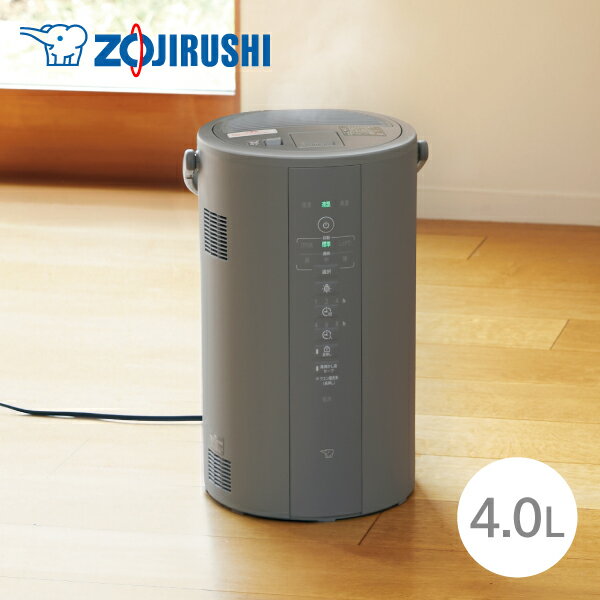 象印 加湿器 EE-DF50 HA グレー 4.0L スチーム式 お手入れ簡単 卓上 おしゃれ 同梱不可のサムネイル