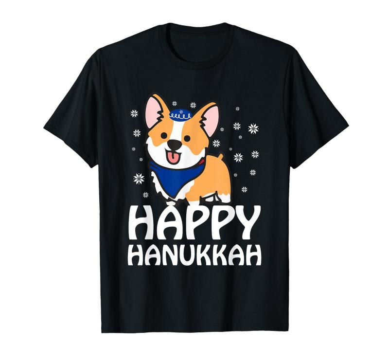 Happy Hanukkah Corgi Dog Funny Holiday Ugly Sweater