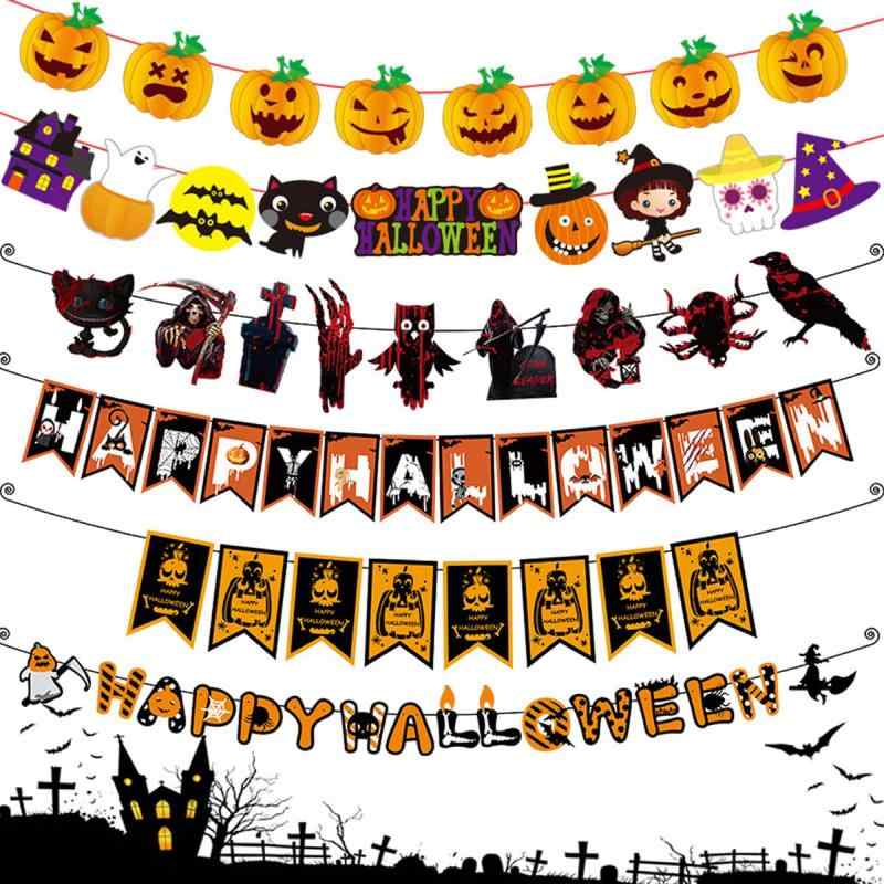 (Pellforia) ハロウィン 飾りセット ガーランド 6点セット 壁飾り ハロウィン装飾