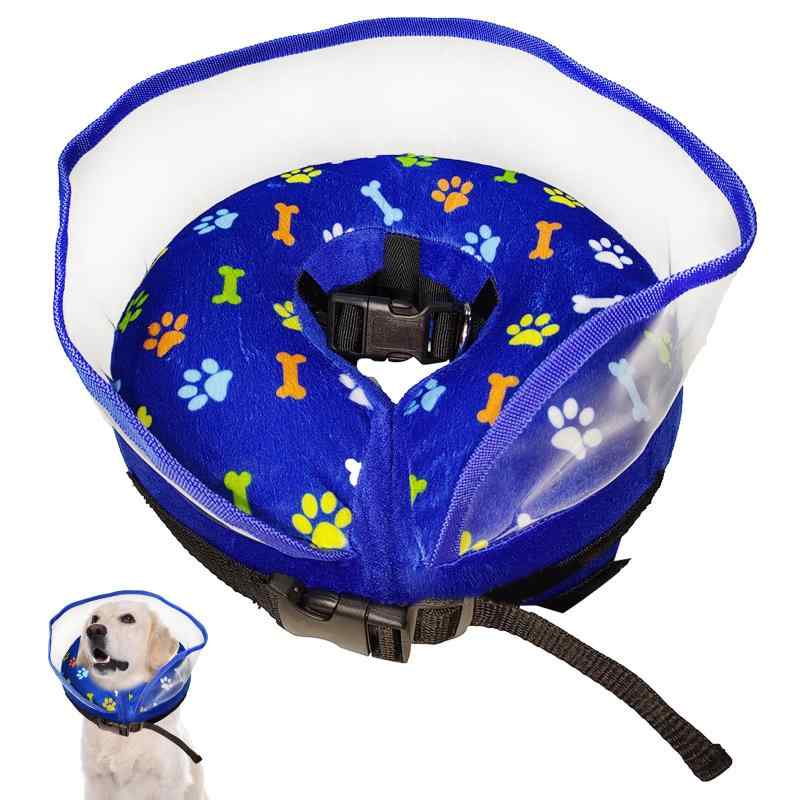 PAVIKEエリザベスカラー 犬【バッフルデザイン付き】猫 エリザベスカラー インフレータブルデザイン、..