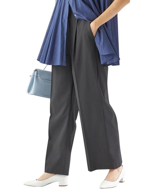 [シップス フォー ウィメン] SHIPS for women パンツ 洗濯機可能 マルチ ファンクション ワイド スラックス レディース 313150754