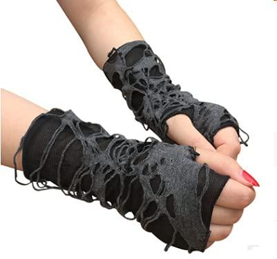 パンク系手袋 コスプレ グローブ 指なし レディース メンズ コスチューム 手袋 ハロウィン アームカバー 仮装 パーティー 学園祭 文化祭 演劇 小物 かっこ...