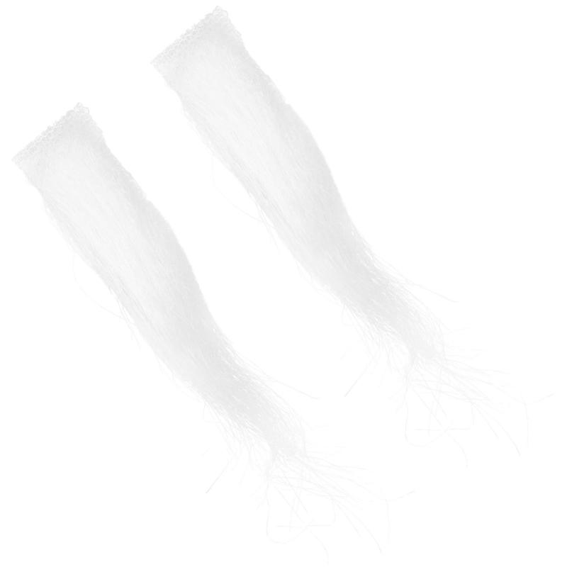 EXCEART コスプレ 白 ひげ 髭 サンタ つけひげ あごひげと眉毛 自己粘着 パーティー グッズ リアル 付..