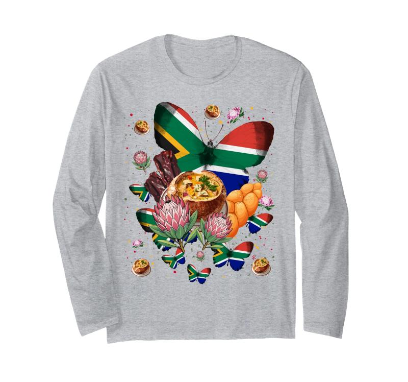 南アフリカ国旗の衣装のアイデア 女性向け 南アフリカ料理 長袖