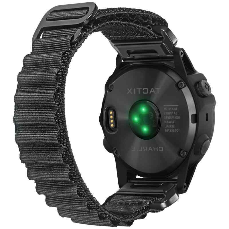  22mmガーミンベルト Instinct 3 Solar 45 mm/Instinct E 45 mm/Fēnix E 47 mm/Fenix 7 Solar/Fenix 6 など用 クイックフィットナイロンスポーツバンド