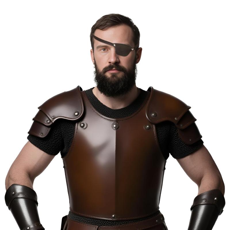 [LONTG] 海賊 コスプレ 眼帯 片目 アイマスク 単眼パッチ 目隠し 眼帯 アイパッチ 調節可能 PUレザー 中世 スチームパンク 仮面 マスク 海賊 魔女 仮装 文化祭 仮面舞踏 演劇 ハロウィンパーテ