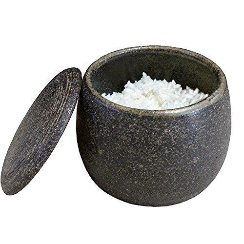 伊賀焼おひつ黒柿釉しゃもじ付