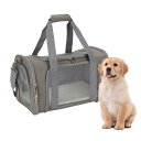 ペットキャリーバッグ 猫犬兼用 通気性 ソフトキャリー 手提げ/リュックタイプ 変形しない 折りたたみ トラベルキャリーバッグ 飛び出し防止 脱走防止 引っ掻き傷に強い 耐久性 小型犬/猫