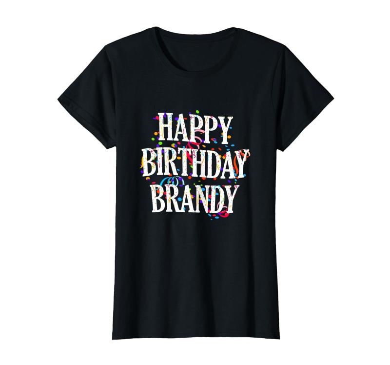 Happy Birthday Brandy First Name Girls Colorful Bday